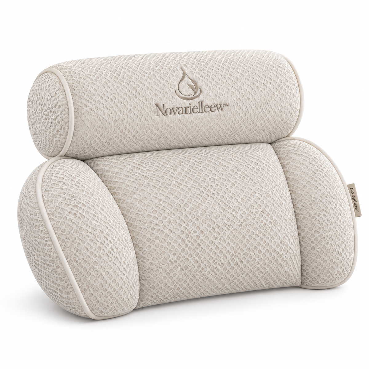 Novarielleew™ Luxury Bath Pillow | Cushioned Head, Neck & Shoulder Support for Home Spa Soaking