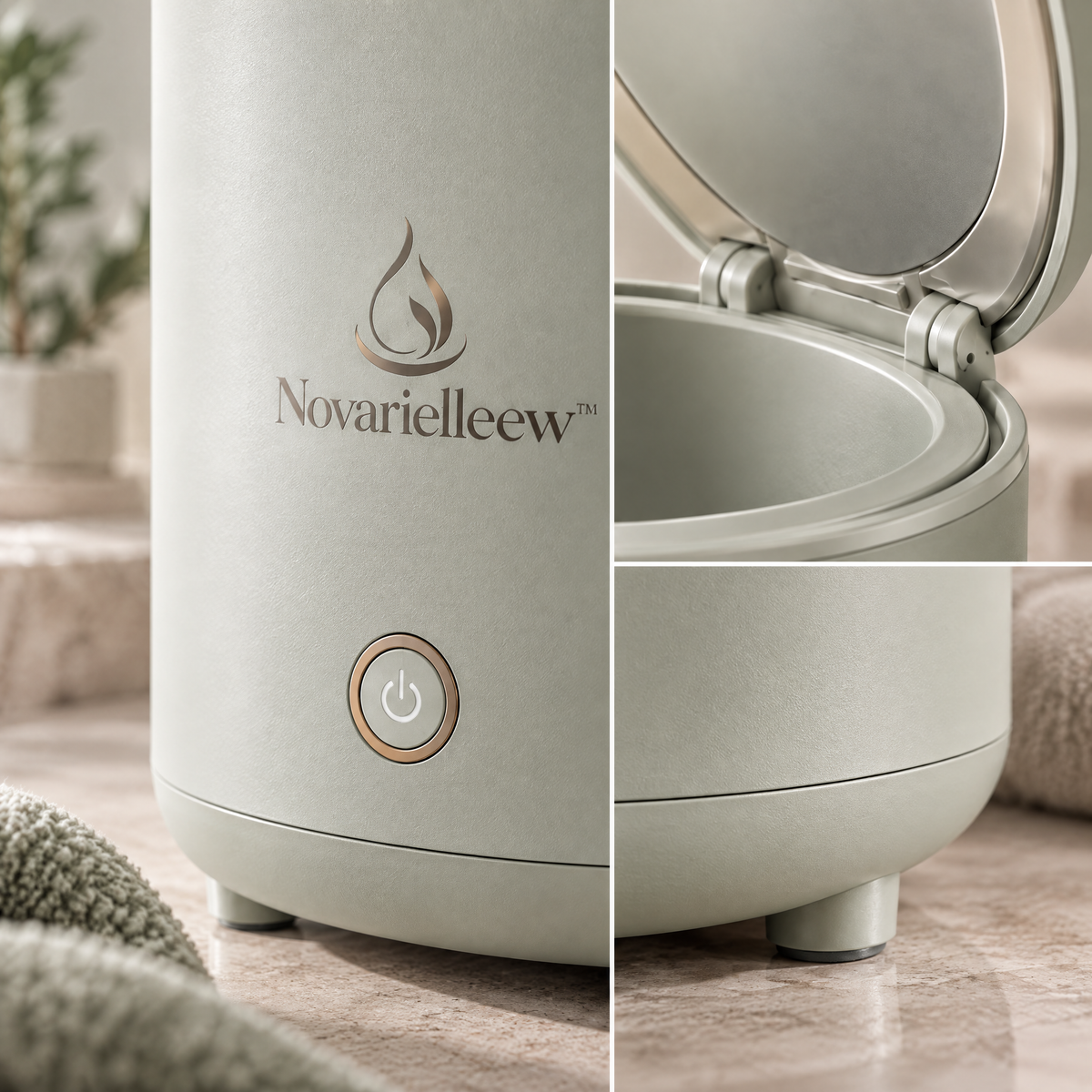 Novarielleew™ Home Spa Towel Warmer | Large-Capacity One-Touch Heated Towel Bucket